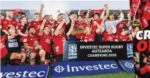  ??  ?? Champions: Crusaders lift 2020 title