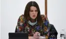  ?? Photograph: Lukas Coch/AAP ?? Greens senator Sarah Hanson-Young. Labor and the Greens voted down the Coalition government’s inquiry into the ABC with cross-bench support in the Senate.