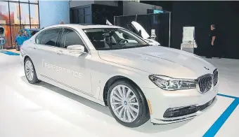  ??  ?? BMW 740e Esta suntuosa berlina destacaba entre las numerosas versiones ecológicas de la marca alemana