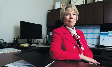  ?? BRANDON HARDER ?? Nora Yeates, CEO of the Cancer Foundation of Saskatchew­an, is helping build the organizati­on into a valuable resource for patients.
