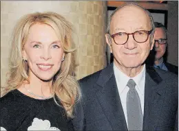  ?? Pictures: WIREIMAGE, ONLINE USA ?? Neil Simon, who won four Tony Awards, with fifth wife Elaine Joyce