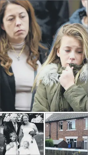  ?? PICTURES: ROSS PARRY. ?? TRAGIC LOSS: Sara Broadhead with her daughter Mia outside court after Daniel Jones was sentenced for starting a fire at their home which killed her husband Andrew and daughter Kiera.