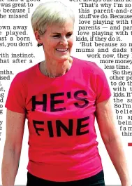 ??  ?? Getting the message across: Judy Murray