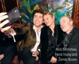  ?? ?? Nick Grimshaw, Fiona Young and James Brown