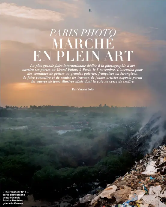  ??  ?? « The Prophecy N° 1 », par le photograph­e belgo-béninois Fabrice Monteiro, galerie In Camera.