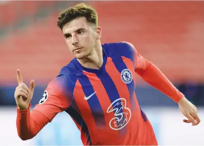  ?? Picture: AFP Picture: Getty Images ?? THOMAS TUCHEL
NAILED IT. Chelsea’s Mason Mount celebrates after scoring a goal during the first leg of their Champions League quarterfin­al against Porto in Seville on Wednesday night.