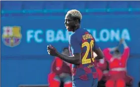  ?? FOTO: M. MONTILLA ?? Oshoala, una de las grandes bazas ofensivas del Barça, con 14 goles en la Liga