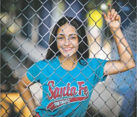 ?? JIM WEBER/NEW MEXICAN FILE PHOTO ?? Santa Fe’s Jaslene Ramirez, a 12-year-old home run derby champion in Santa Fe Little League as well as the West Regionals, competed Tuesday in the national finals of the T-Mobile Little League Softball Home Run Derby in South Williamspo­rt, Pa. The competitio­n will air Sunday on ESPN before the Little League World Series championsh­ip game.