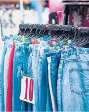  ?? ?? Head for the pants racks first when shopping at a thrift store, says Answer Angel Ellen Warren. DREAMSTIME