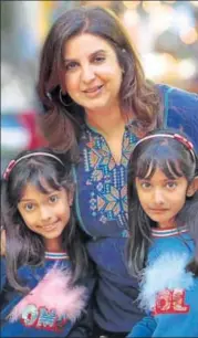  ??  ?? Farah Khan’s children (two daughters and a son) were born through In Vitro Fertilisat­ion (IVF) in 2008