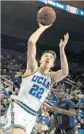  ?? Gina Ferazzi Los Angeles Times ?? T.J. LEAF of UCLA scores two of his 18 points against UC Riverside.