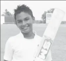  ??  ?? Romeo Deonarain ended as Guyana Floodlight U15’s second most prolific batsman