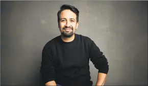  ?? Taylor Jewell / Associated Press ?? Lin-Manuel Miranda, the playwright, actor and songwriter, shows his impressive hip-hop improv skills in “We Are Freestyle Love Supreme,” streaming on Hulu.