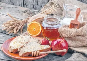  ??  ?? If your diet really needs sweetening up, consider natural options such as honey and fruit.