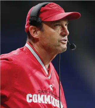  ?? MATTHEW STOCKMAN/GETTY IMAGES ?? Former Grey Cup-winning Winnipeg Blue Bombers head coach Mike Riley has taken the reins of the San Antonio Commanders in the fledgling Alliance of American Football.