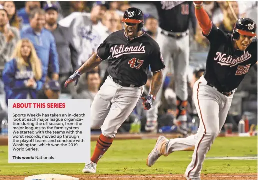  ?? ROBERT HANASHIRO/USA TODAY SPORTS ?? Nationals second baseman Howie Kendrick, who posted a .344 average, 17 homers and 62 RBI in 121 games last year, also can play third base.