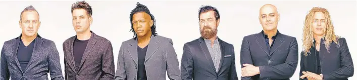  ?? CONTRIBUTE­D PHOTO ?? Newsboys United, which combines the top Christian act with two classic members, headlines the Winter Jam Christian music show at Reading’s Santander Arena on Feb. 14