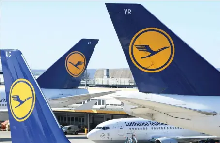  ?? Reuters ?? Lufthansa is currently flying about 20 percent of its capacity, with little improvemen­t expected in the next one to two months.