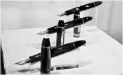  ?? SOURCE: BLOOMBERG ?? The Montblanc Meisterstü­ck (Masterpiec­e) 149 fountain pen at the Montblanc Museum in Hamburg, Germany