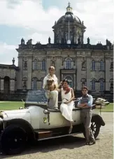  ??  ?? The Brideshead cast in front of Castle Howard