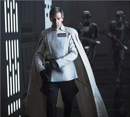  ??  ?? Mendelsohn plays the villainous Director Krennic, who is instrument­al in the constructi­on of the Death Star.