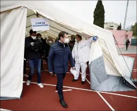  ?? (Photo Dylan Meiffret) ?? Hier, à Vauban où un diagnostic est posé avant un test en cas de symptômes.