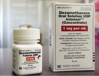  ?? Ap file ?? ANOTHER WEAPON: Cheap steroid drugs appear to help those with severe cases of COVID-19, the World Health Organizati­on says.