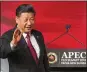  ?? AP ?? China’s President Xi Jinping: “Mankind has reached a crossroads.”