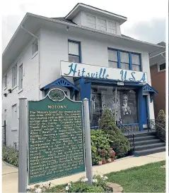  ??  ?? Hitsville USA, the birthplace of Motown Records.