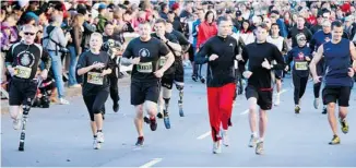  ?? CHRIS MIKULA/OTTAWA CITIZEN ?? ‘The run is one of the recovery goals that I look forward to every year,’ says Master Cpl. Chris Downey.