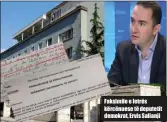  ??  ?? Faksimile e letrës kërcënuese të deputetit demokrat, Ervis Salianji