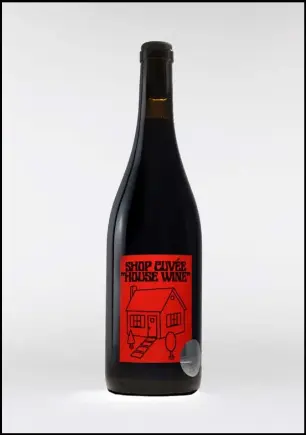  ??  ?? Shop Cuvée ‘House Wine’ (Gamay, 2019), above, £16/750ml; shopcuvee.com