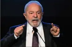  ?? Eraldo Peres / Associated Press file ?? President Luiz Inacio Lula da Silva fired Brazil’s army chief amid concerns over threats to the nation’s democracy.