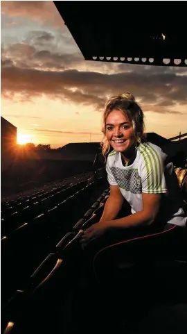  ??  ?? Shelly Farrell – pictured in Nowlan Park – is hoping to make amends for last year’s All-Ireland defeat against Cork