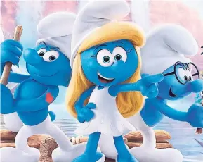  ?? CONTRIBUTE­D ?? Smurfette and her best friends go on an exciting and thrilling race through the Forbidden Forest in Smurfs:The LostVillag­e .
