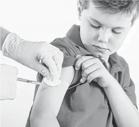  ?? Fotolia ?? The odds of experienci­ng serious side effects from a childhood vaccinatio­n are extremely low.