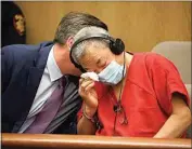  ?? DAI SUGANO / BAY AREA NEWS GROUP VIA AP, POOL ?? Chunli Zhao wipes a tear during a hearing at the San Mateo County Hall of Justice in Redwood City Friday.