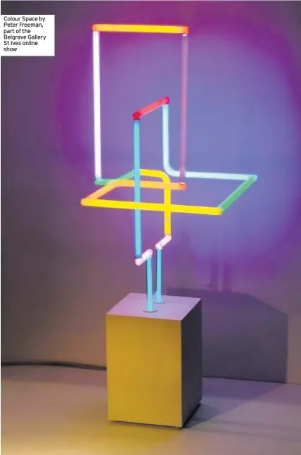  ??  ?? Colour Space by Peter Freeman, part of the Belgrave Gallery St Ives online show
