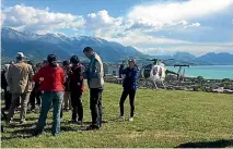  ?? PHOTO: EMMA DANGERFIEL­D/FAIRFAX NZ ?? An estimated 1000 tourists were evacuated from the quake-stricken town of Kaikoura in the first week.