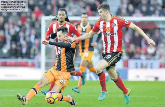  ??  ?? Paddy McNair is set to miss the start of the season after suffering an injury setback