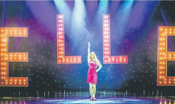  ??  ?? Lucie Jones, as Elle Woods, takes the applause