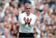  ?? ACTION IMAGES ?? Manchester United manager Jose Mourinho reacts during his team’s FA Cup semifinal win over Tottenham.