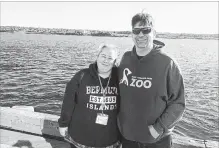  ?? ALEX COOKE THE CANADIAN PRESS ?? Cruise ship passengers Christi Legare and her husband, Daniel, ended up in Halifax instead of Bermuda on Sunday due to hurricane Florence.