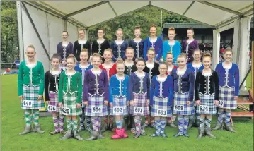  ?? 16_t34_ObanGames0­2. ?? Some of the Highland dancers who competed in the games.