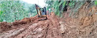  ??  ?? Road building in the Sinharaja forest has been stopped following a presidenti­al order