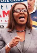  ??  ?? Die New Yorker Generalsta­atsanwälti­n Letitia James hat offensicht­lich Facebook auf dem Kieker.