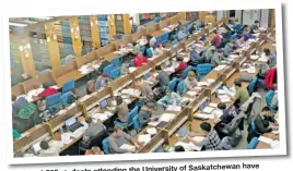  ?? (SP file photo) ?? Over 1,700 students attending the University of Saskatchew­an have voluntaril­y self-declared as
‘Aboriginal.’