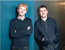  ?? ?? John y Patrick Collison, fundadores de Stripe.