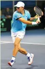  ?? (Alex Goldenstei­n/Israel Tennis Associatio­n) ?? DUDI SELA is still searching for his first win in 2018 after suffering a shock exit in the first round of the Challenger Tour event in Canberra.