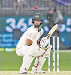  ?? AP ?? Australia's Matthew Wade faced a series of short-pitched deliveries from New Zealand's Neil Wagner during the Perth Test.